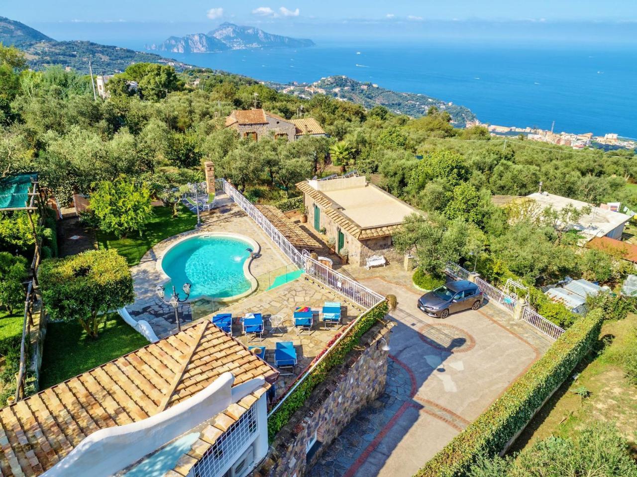 Villa Marika - Private Heated Pool Massa Lubrense Eksteriør billede